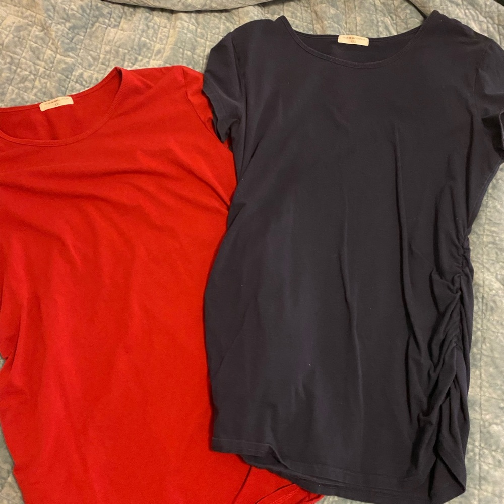 Maternity Ruffle Tee Bundle of Two